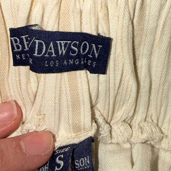 Linen striped wide leg pants - Picture 2 of 2